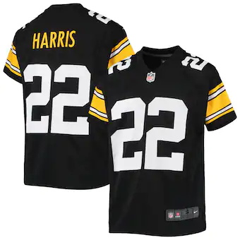 youth nike najee harris black pittsburgh steelers alternate